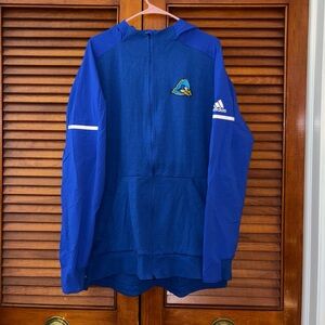 Delaware Blue Hens Adidas Hooded Track Jacket Blue Adult XL